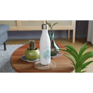 Botella de agua de acero inoxidable blanca 17 oz Personalizable