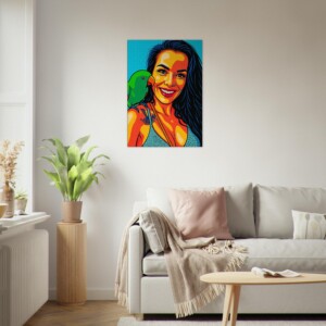 Lienzo Museo 70x100 cm · "Zoraida, Reina del Color Indómito"