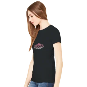 Camiseta Negra Reinas del Arte chica izda