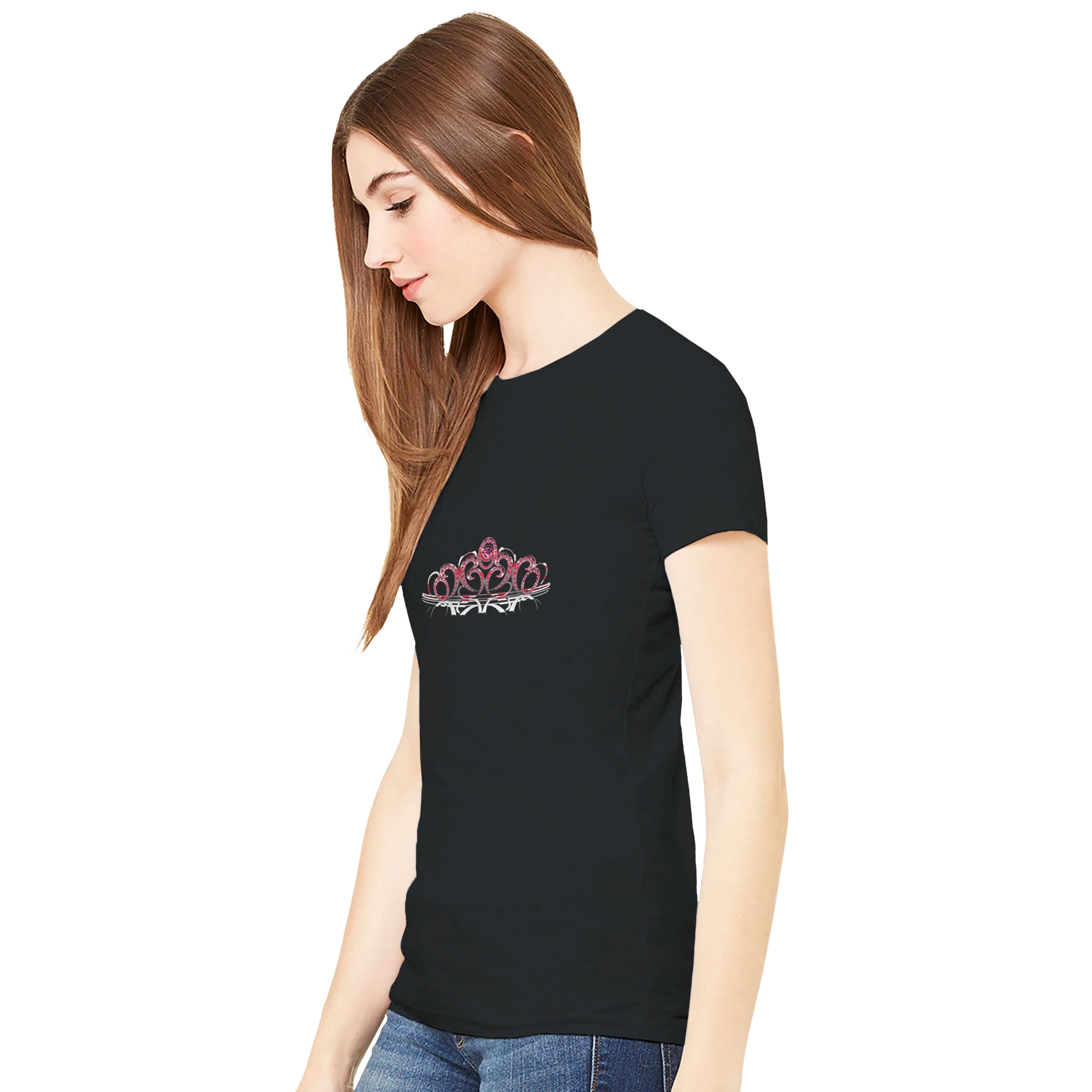 Camiseta Negra Reinas del Arte chica izda Camiseta Negra Reinas del Arte chica izda