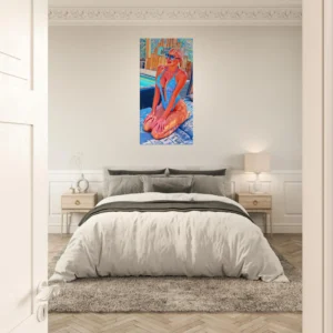 Lienzo Museo 50x100 cm. · "Esther, Reina del Verano Marbellí "