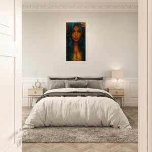 Lienzo Art 40x80 cm / 16x32″ · “Mari Carmen, Reina de la Contemplación”